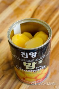 Korean Canned Chestnuts for Instant Pot Short Ribs Galbi Jjim