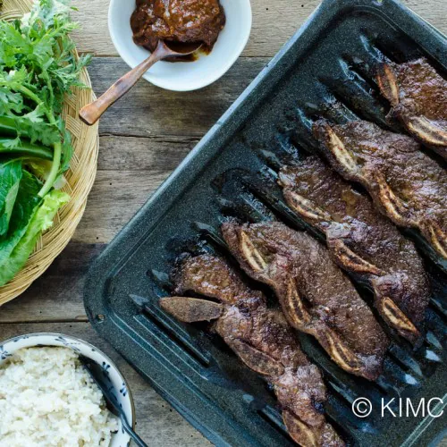 Kalbi Korean Short Ribs and Lettuce Ssam