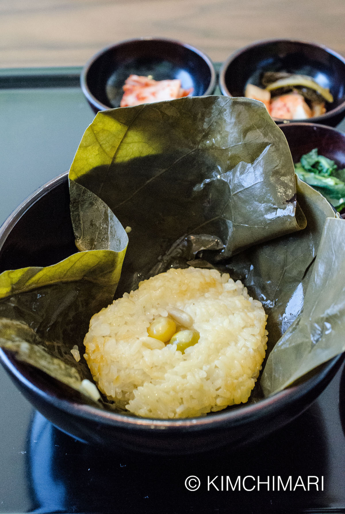 Korean Temple Food Lotus Rice (Yeonipbap)