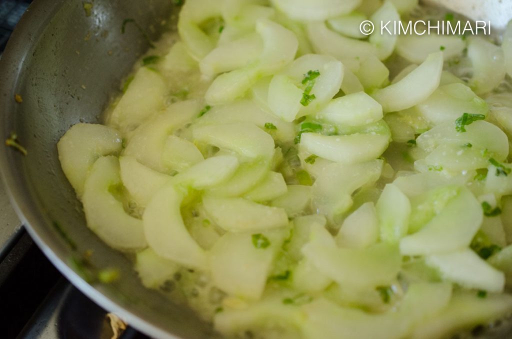 Cooked Cucumber Recipe Korean Nogak Namul Kimchimari