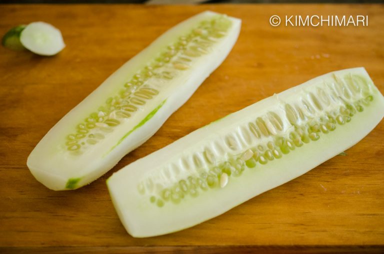 Cooked Cucumber Recipe Korean Nogak Namul Kimchimari