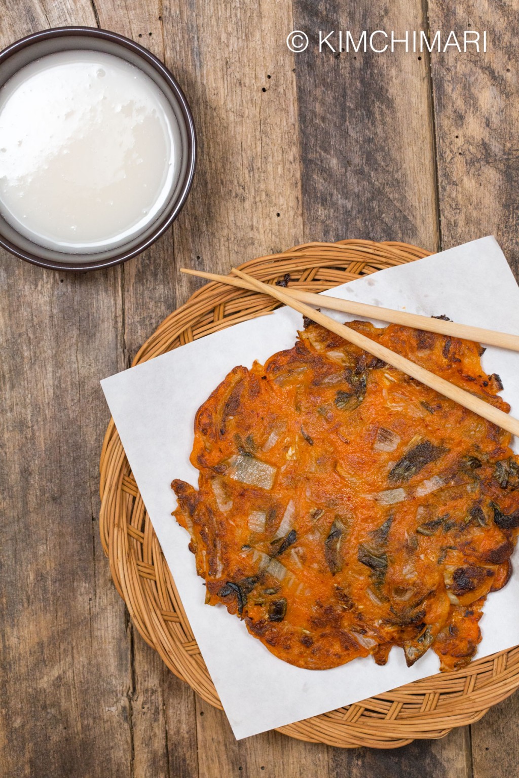 Kimchi Pancake (Kimchi Jeon) in 20 minutes! - Kimchimari