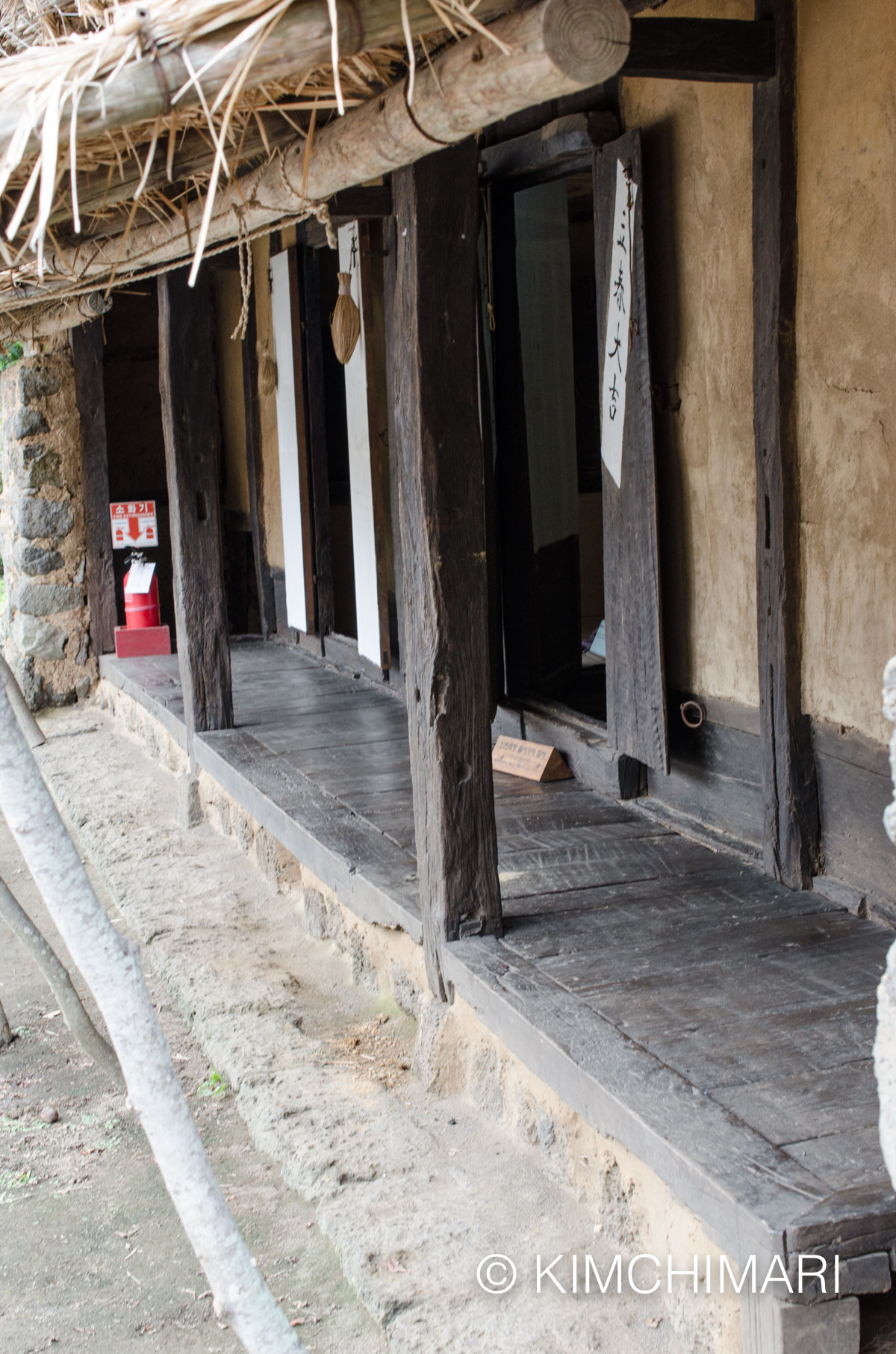 Porch (Teonmaru) in Korean Traditional Home (Hanok)
