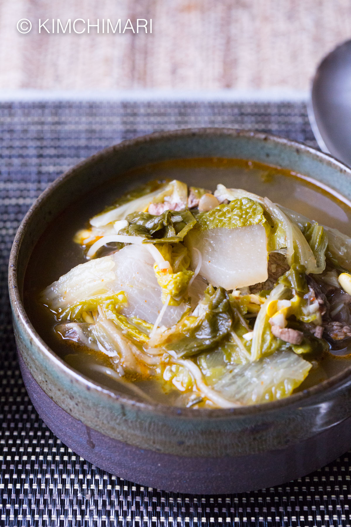 Instant Pot Korean Beef Cabbage Radish Soup