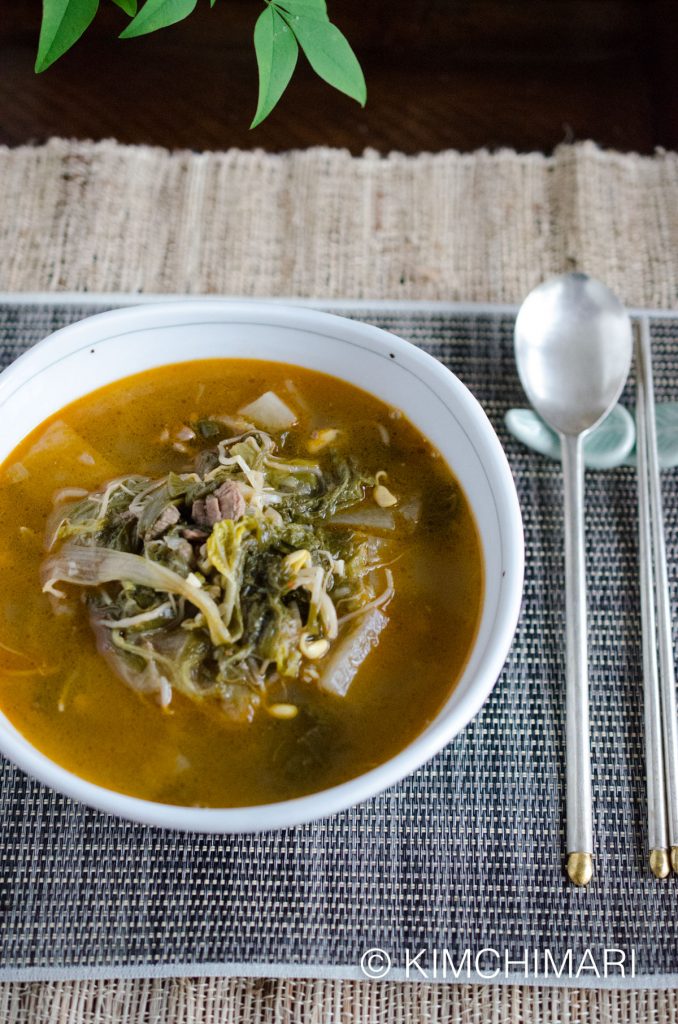 Instant Pot Korean Beef Cabbage Radish Soup