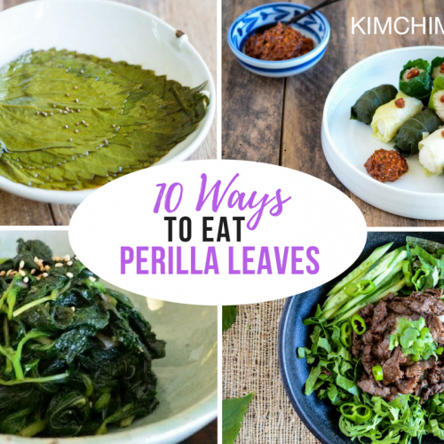 10 ways to eat Perilla Leaves