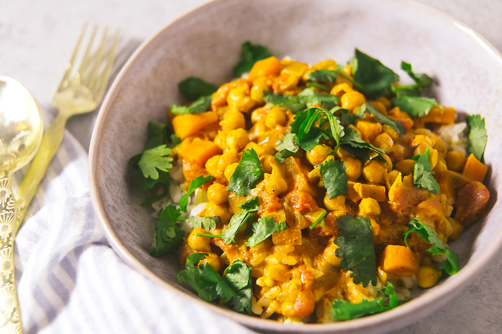 Instant pot chickpea curry