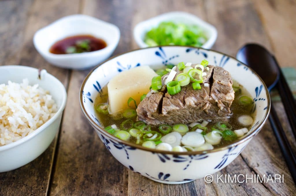 Korean Short Rib soup - Galbitang and Rice