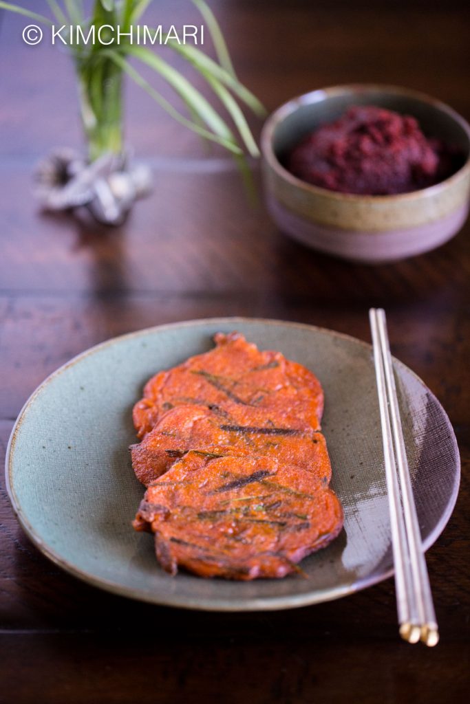 Korean Gochujang Pancake