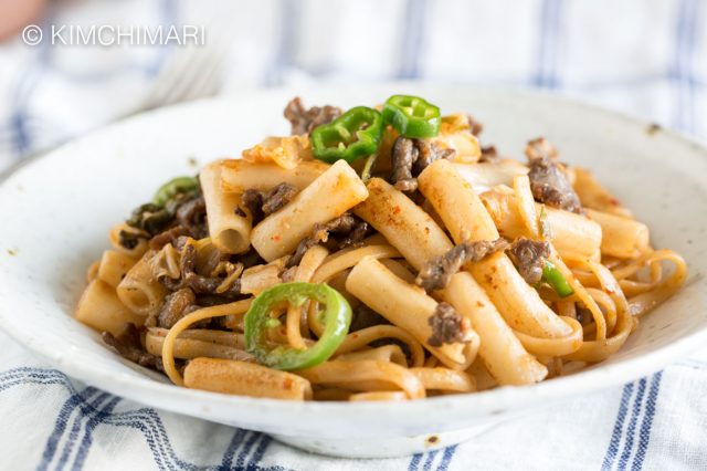 Bulgogi Kimchi Pasta