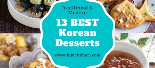 photo collage of best korean desserts