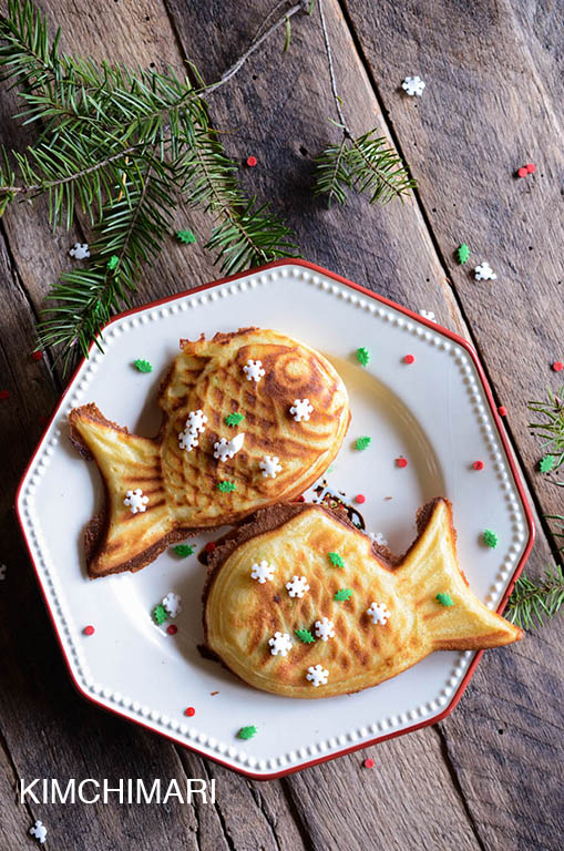 Bungeoppang Korean fish-shaped bread with sweet red bean