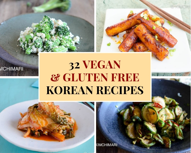 Vegan and gluten-free Korean recipes