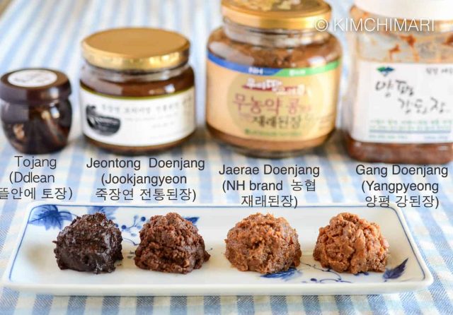 Different Types of Doenjang