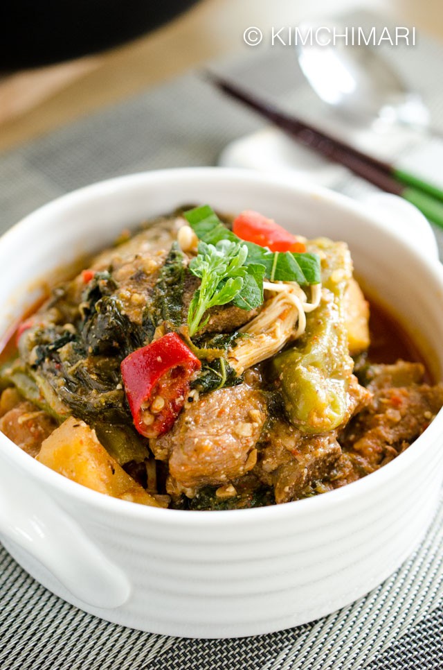 Spicy Pork Bone Stew with Potatoes (Gamjatang)