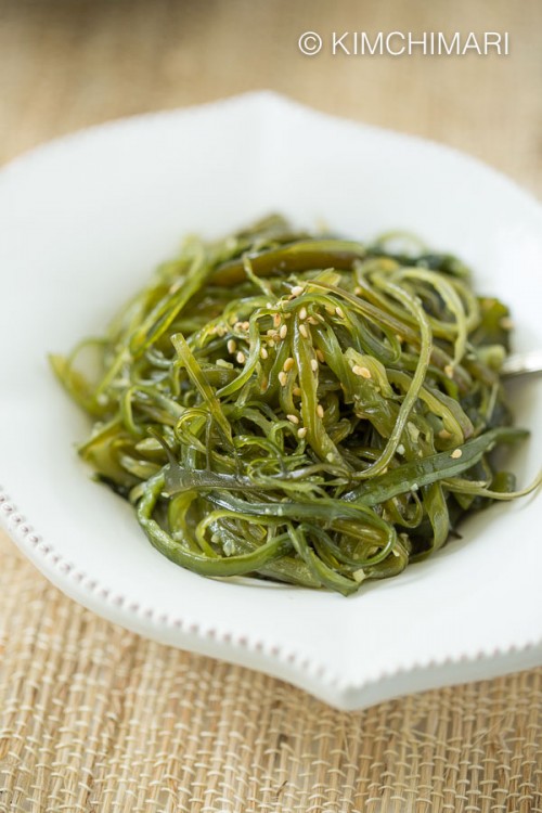 Korean Seaweed Side Dish (Miyeok Julgi Bokkeum) VG, GF Kimchimari
