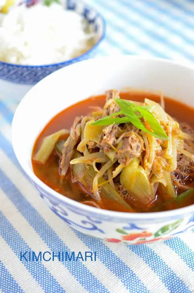 Spicy Beef Soup (Yukgaejang)