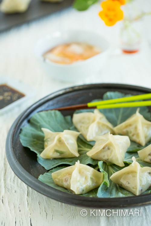 Summer Vegetarian Dumplings (Hobak Pyeonsu) Kimchimari