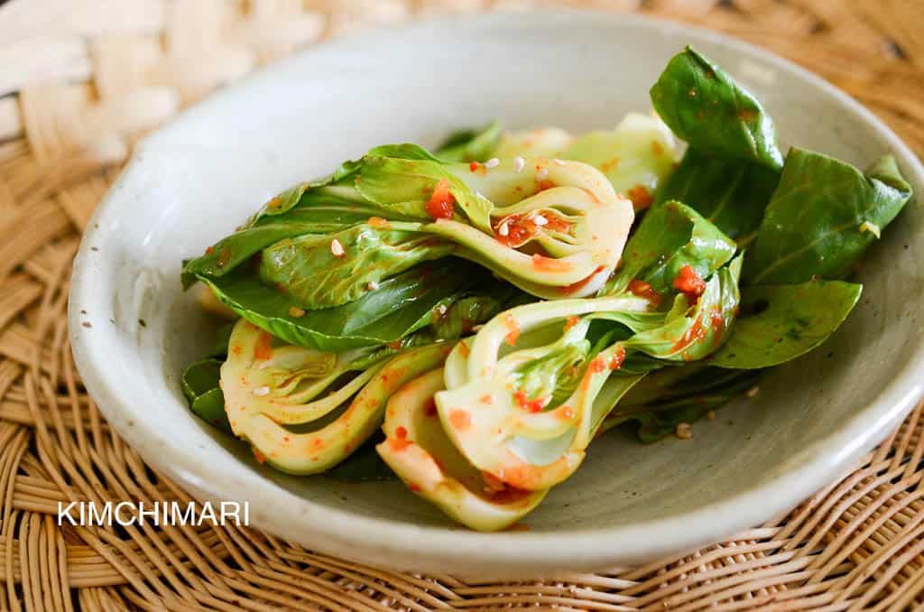 Easy Spicy Baby Bok Choy Salad