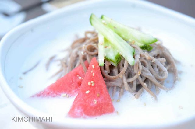 Cold Soy Milk Noodle Soup (Kongguksu)