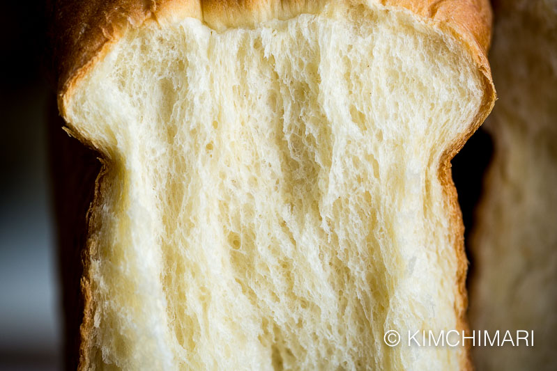 close up milk bread texture - light fluffy