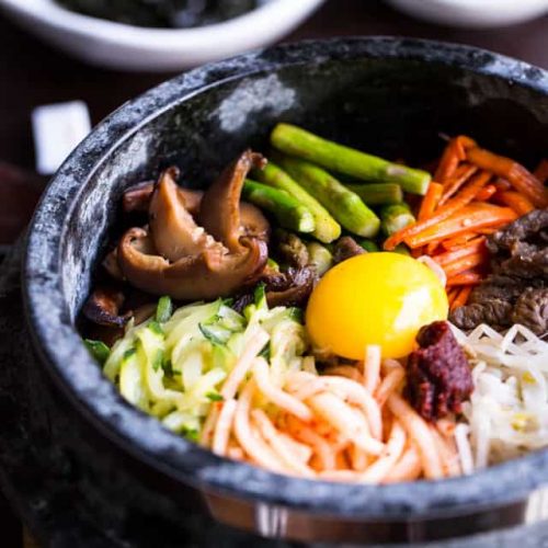 Dolsot Bibimbap - Korean Stone Pot Rice Bowl