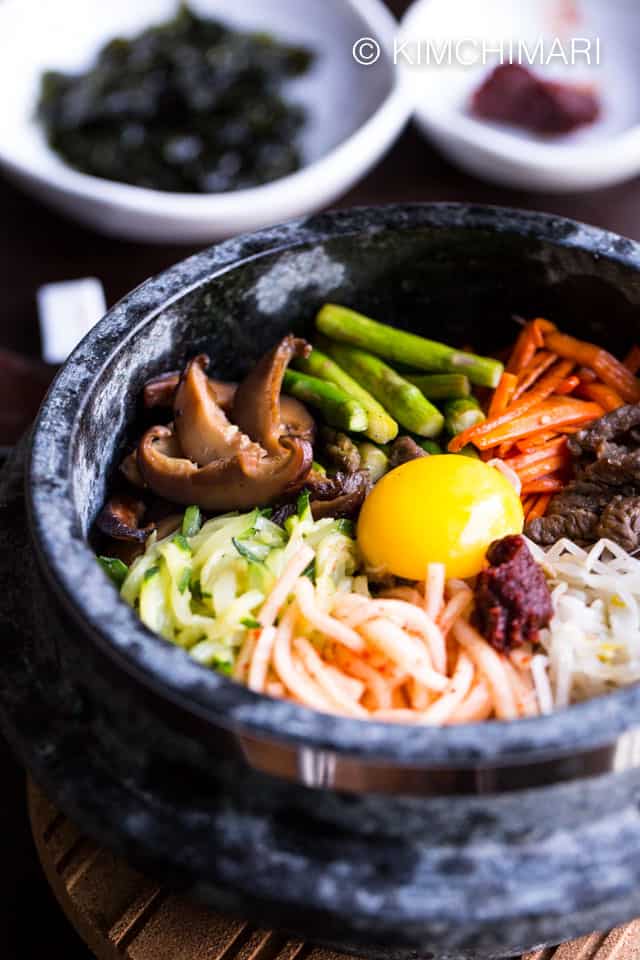 Dolsot Bibimbap - Korean Stone Pot Rice Bowl