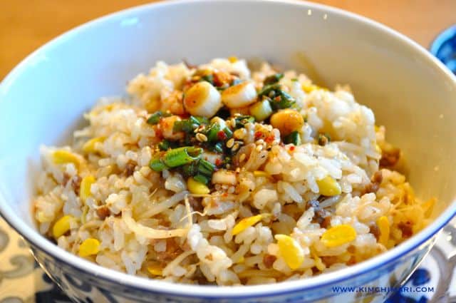 Kongnamul Bap - Rice with Korean Soybean Sprouts