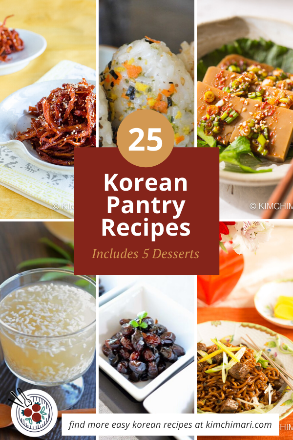 25 Korean Pantry Recipes including 5 Desserts Kimchimari