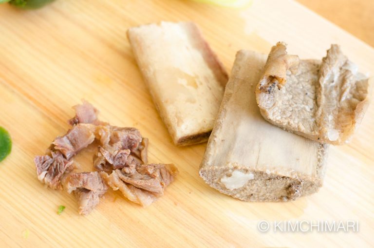 Beef Doenjang Jjigae (Soybean Paste Stew) using Restaurant Kalbi