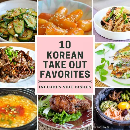 collage image of 8 out of 10 top korean take out favorites