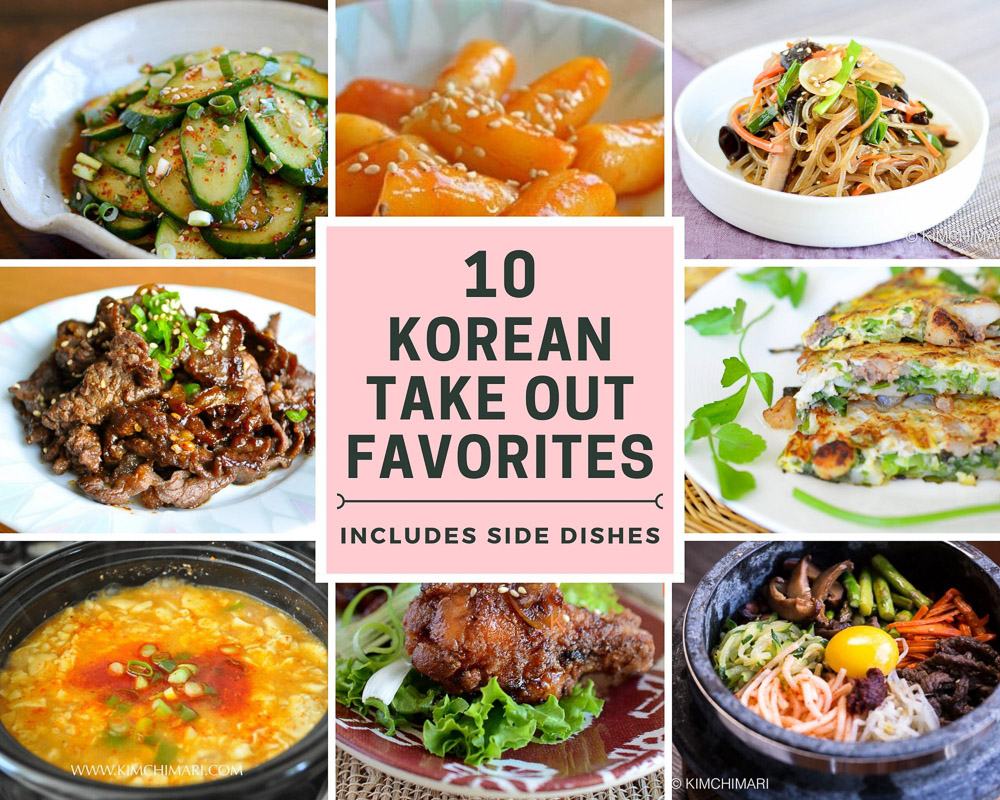 Top 10 Korean Take Out Favorites - Kimchimari