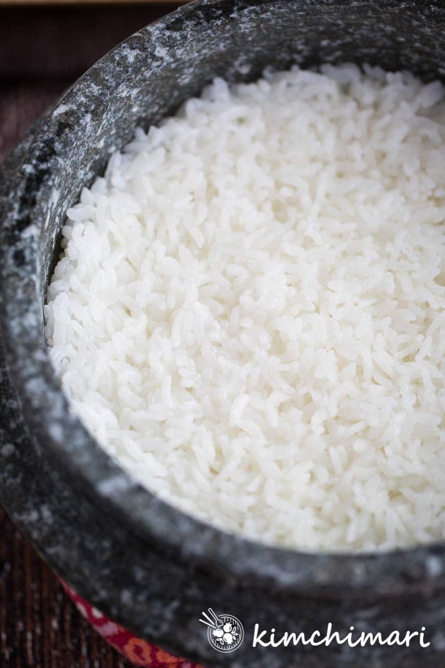 How to make Korean Rice on Stovetop Kimchimari