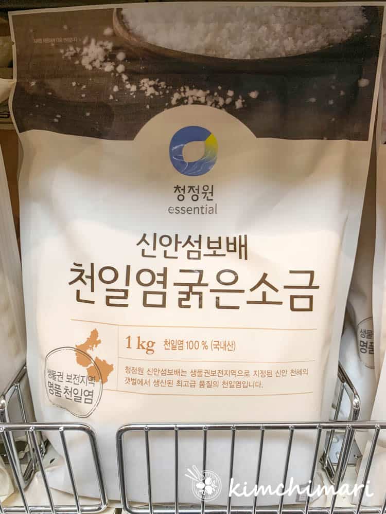 korean cheonilyeom bag on store shelf