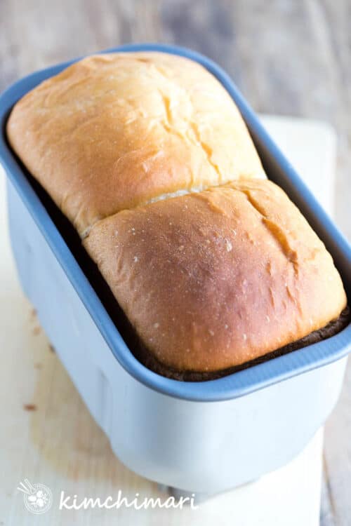 Milk Bread for Bread Machine with No Tangzhong Kimchimari