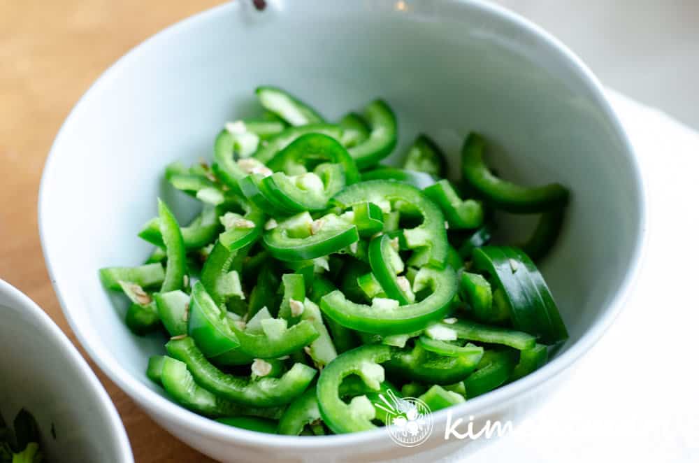 jalapenos cut up in bowl