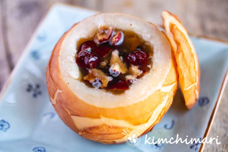 Korean Steamed Pear (Baesuk) My favorite home cough remedy Kimchimari