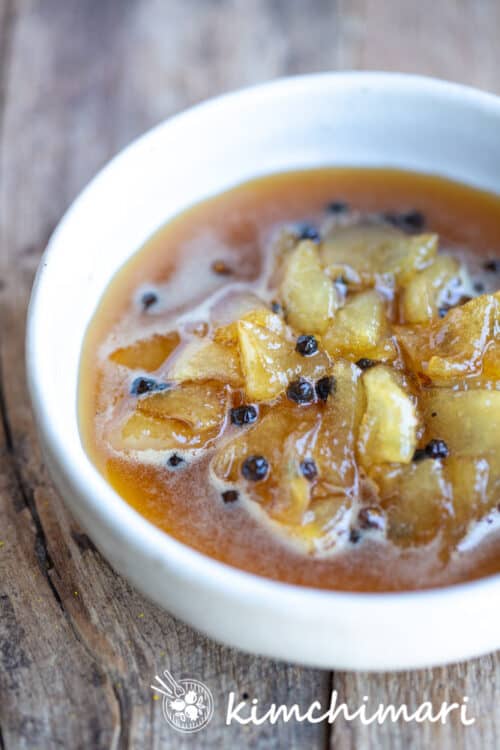 Korean Steamed Pear (Baesuk) My favorite home cough remedy Kimchimari