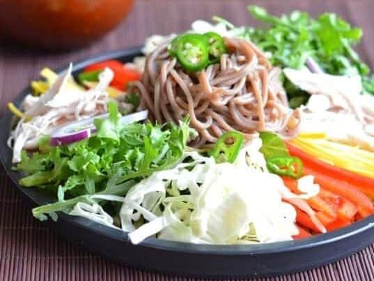 Buckwheat Noodle Salad (Korean Makguksu)