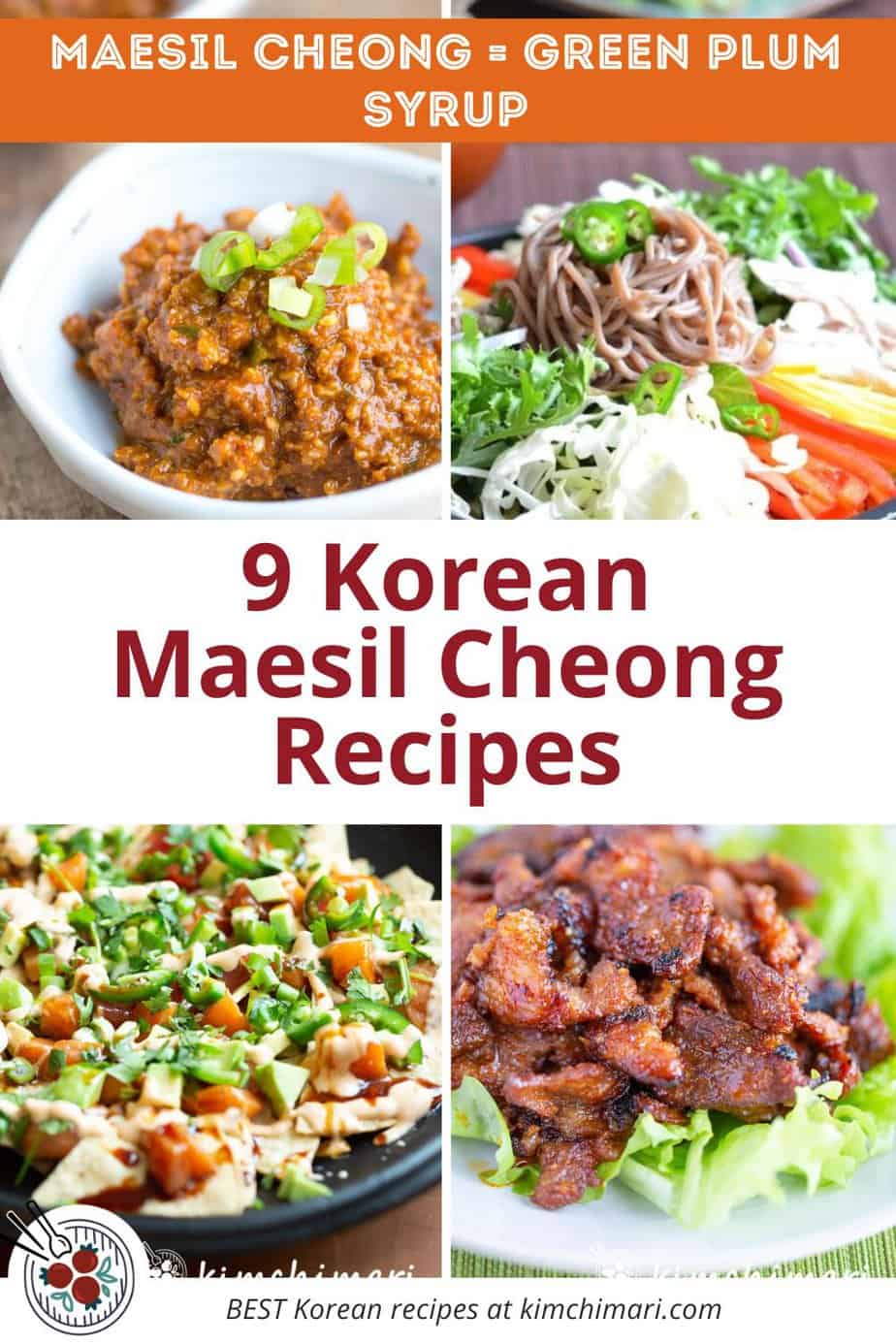 9 Recipes that use Maesil Cheong (Korean Green Plum Syrup) Kimchimari