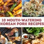 pinterest cover of 10 mouthwatering korean pork recipes