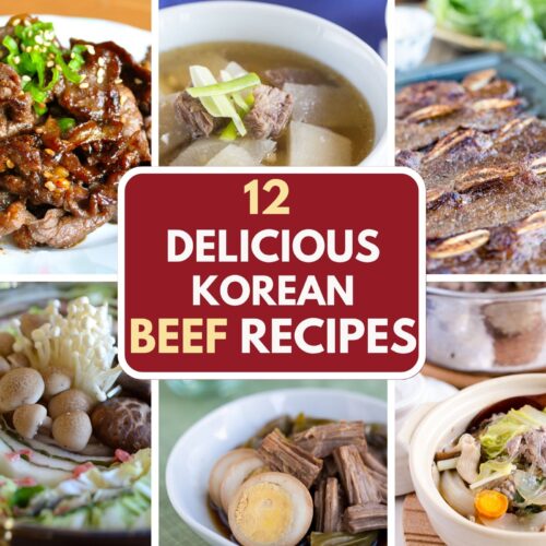 collage of 12 delicious korean beef recipes