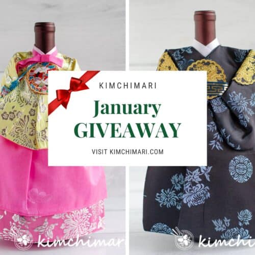 hanbok winecovers for giveaway