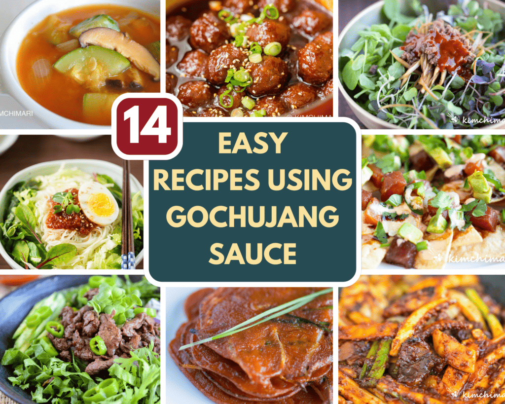 14 easy recipes using gochujang sauce photo collage
